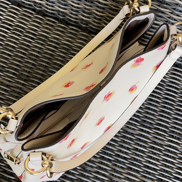 Coach Hallie Shoulder Bag With Pop Floral Print - Picture 5 of 16